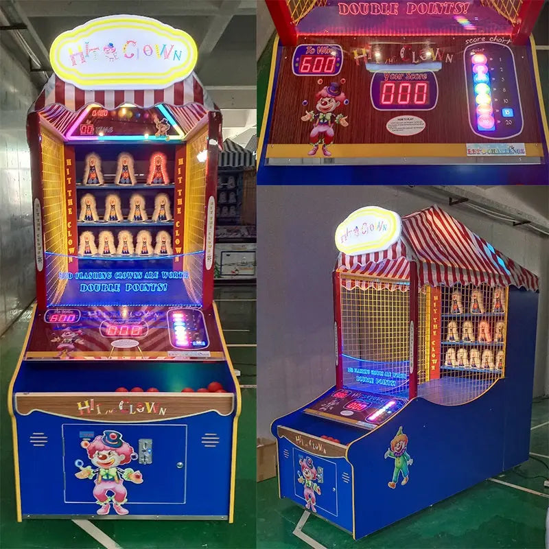 Hit-Clown-Hit-The-Penguin-Carnival-Amusement-Coin-operated-Electronic-Lottery-tickets-Redemption-Game-Machine-Tomy-Arcade