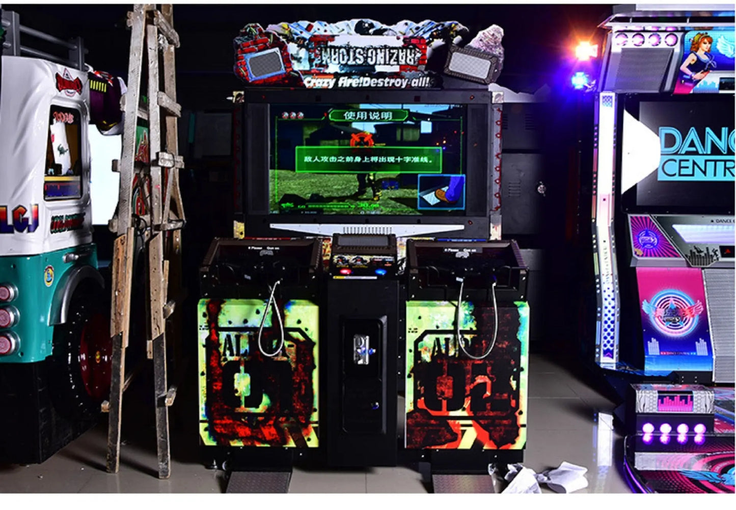 Razing-Storm-Shooting-arcade-game-machine-Hot-sale-China-Direct-55-inch-Coin-Operated-With-Special-Gun-Dynamic-platform-Wholesales-video-Games-Tomy-Arcade