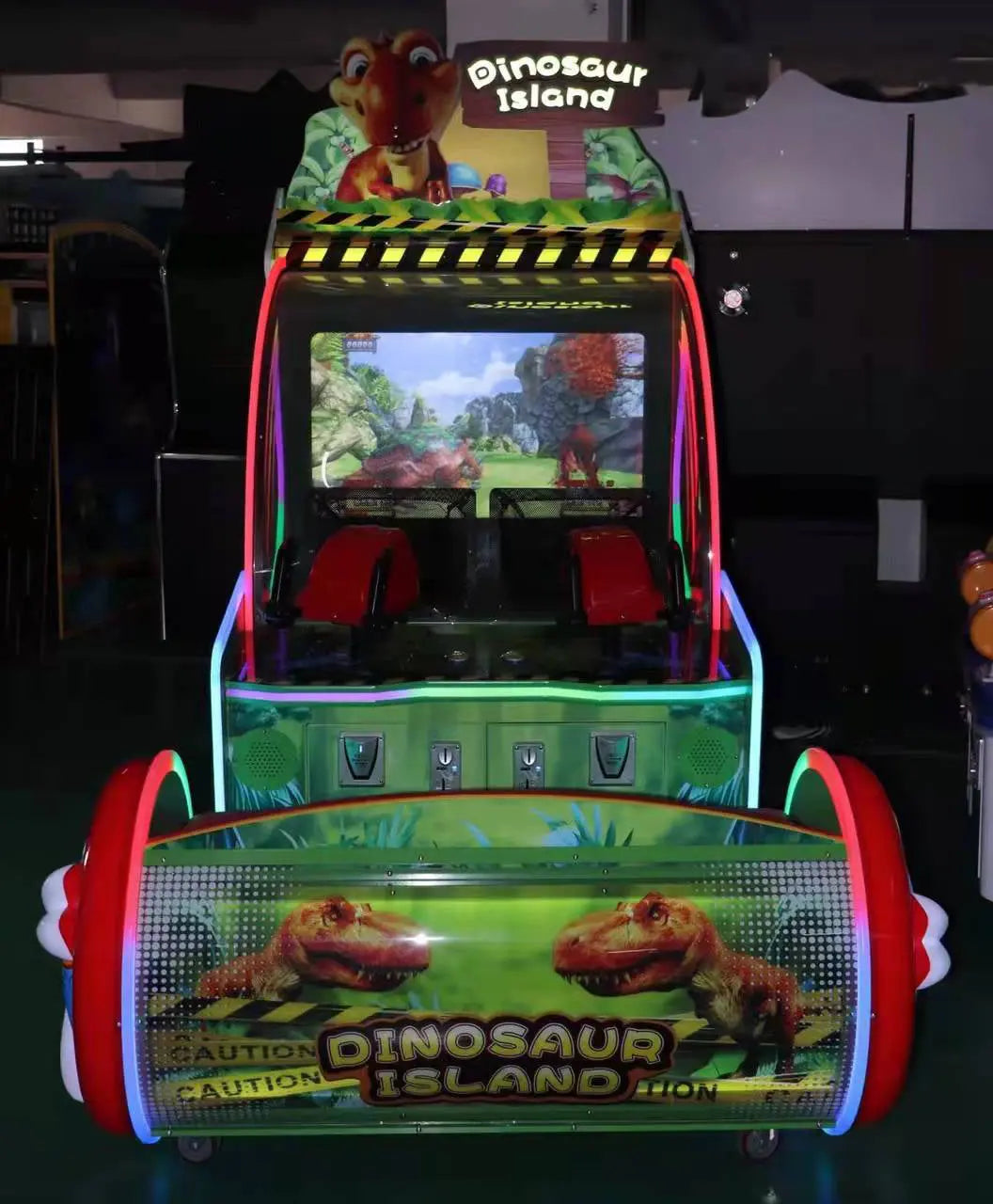 Dinosaur Island shooting ball game machine-Tomy Arcade