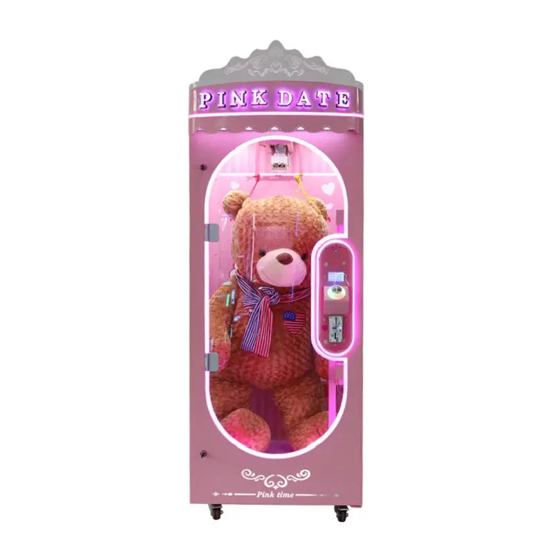 Pink-Date-Cutting-Gift-Game-Machine-Amusement-Coin-Operated-Arcade-Claw-Machine-Prize-Cutting-Gift-Games-Tomy-Arcade-