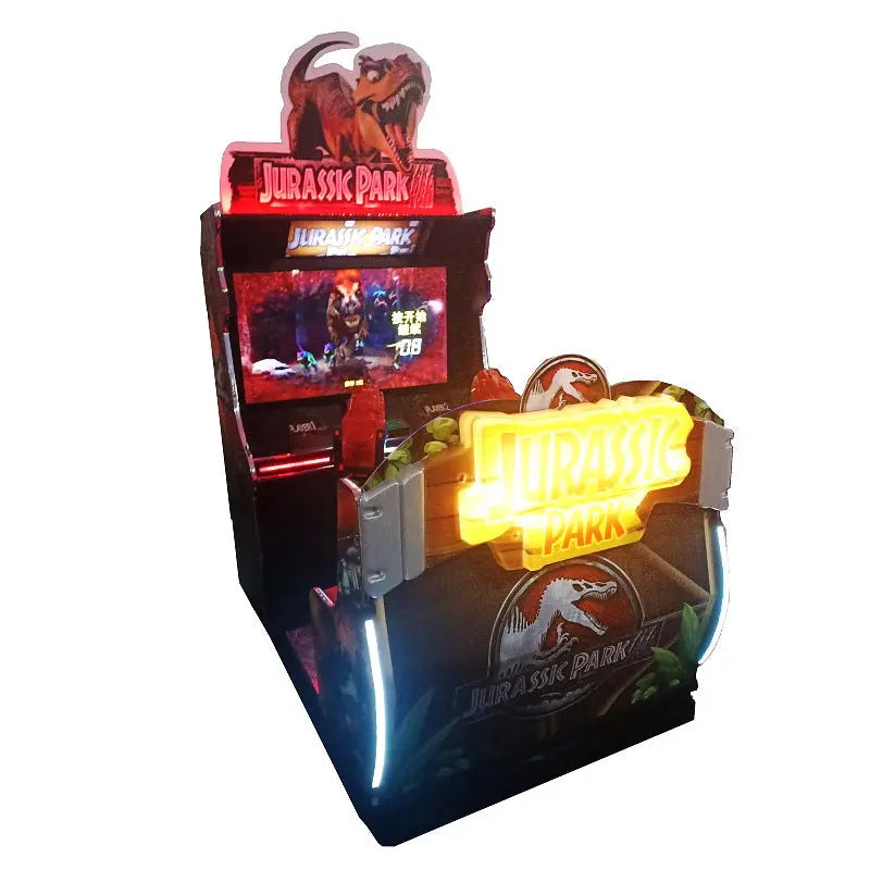 RAW-MINI-Jurassic-Park-game-machine-With-Dynamic-platform-Coin-Operated-video-shooting-Arcade-games-Tomy-Arcade