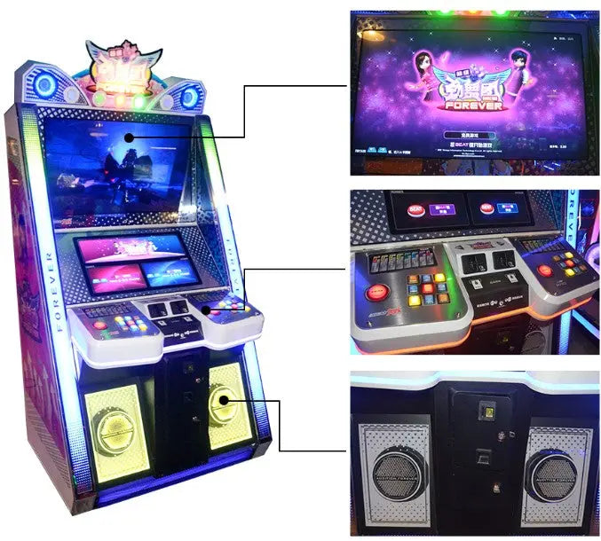DANCE-FOREVER-Game-Machine-Retro-Amusement-Coin-Operated-Dancing-Arcade-USED-Tomy-Arcade