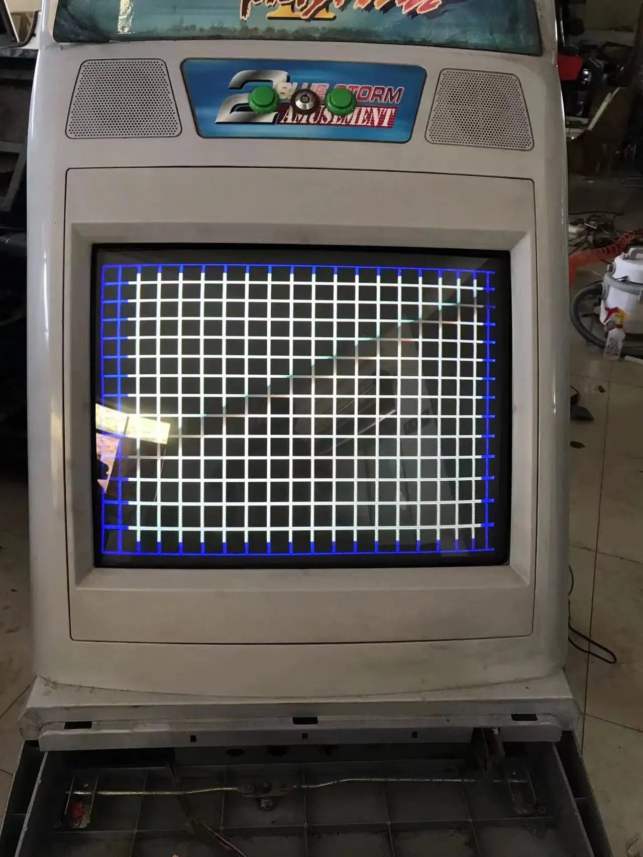 Rock-2-Playtime-Blue-Storm-Retro-Amusement-Coin-Operated-Video-Arcade-fighting-game-machine-Tomy-Arcade