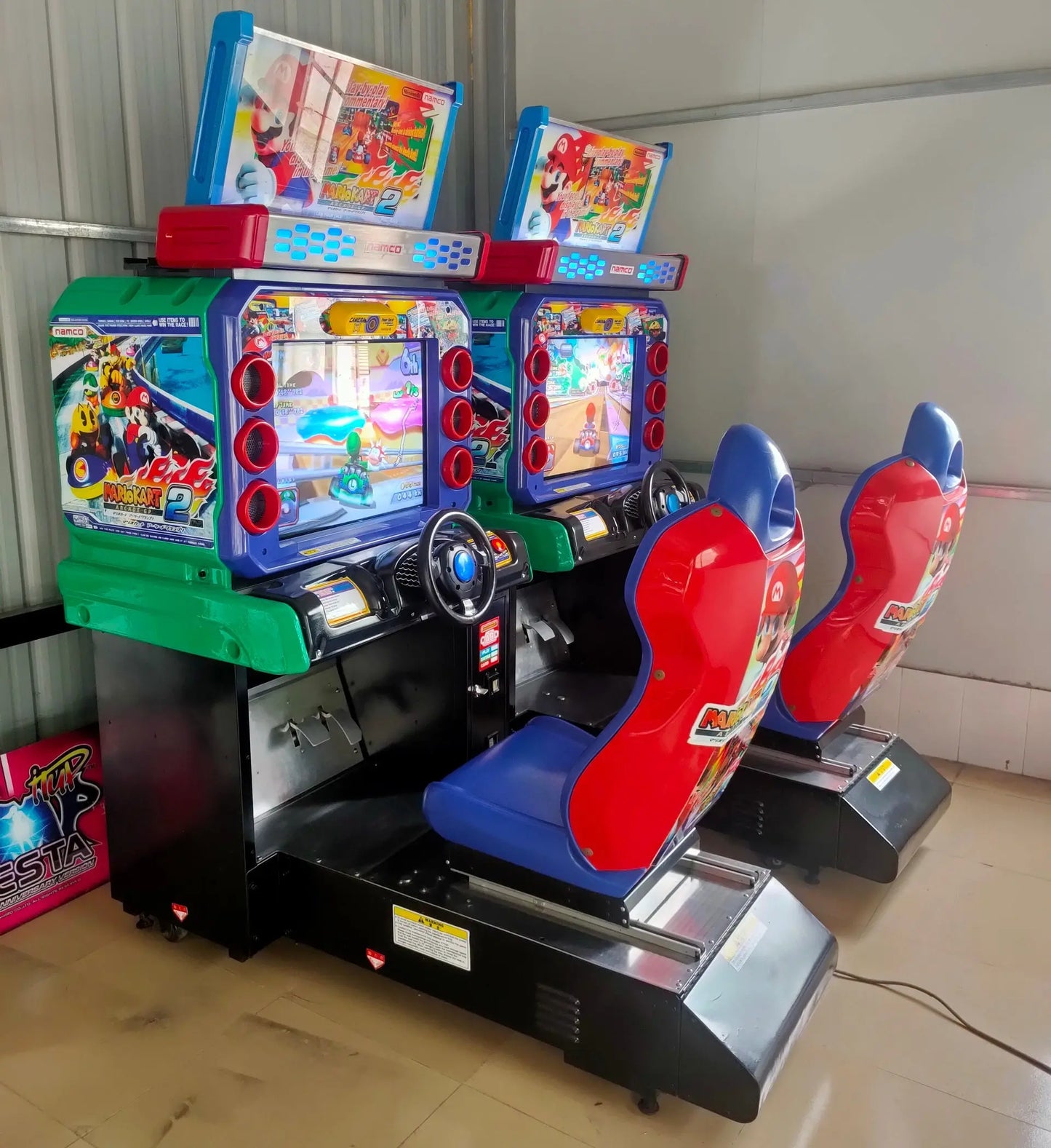 Mario-Kart-Driving-car-game-machine-Mario-kart-Gp2-classic-Racine-games-Best-Price-Tomy-Arcade