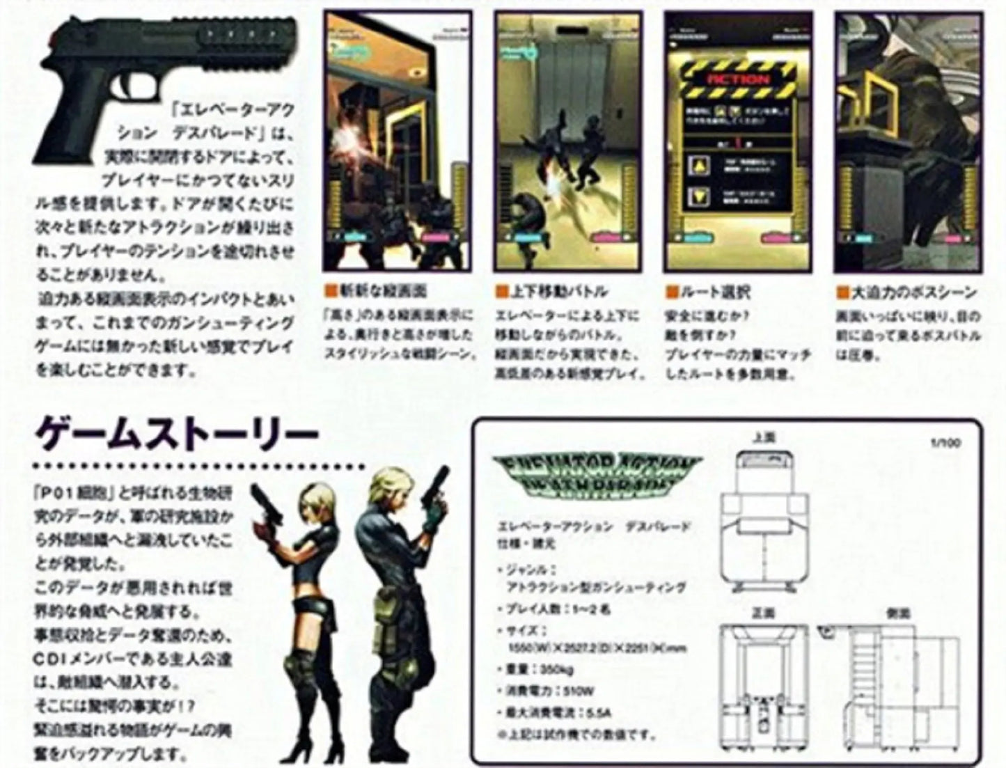 ELEVATOR-ACTION-DEATH-PARADE-Retro-Taito-shooting-arcade-game-machine-Tomy-Arcade