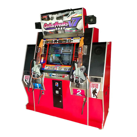 Guitar-Freaks-V-7-Rhythm-Games-Retro-KONAMI-Freaks-V7-Guitar-music-Arcade-Game-machine-Tomy-Arcade