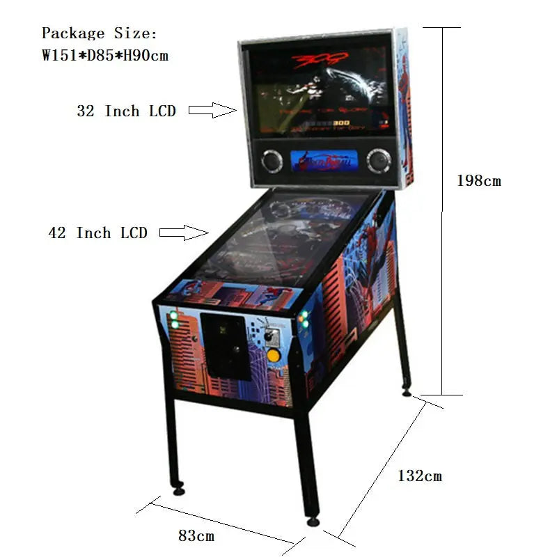 Pinball-Screen-Virtual-Arcade-Game-machine-42-Inch-Machine-Tomy-Arcade