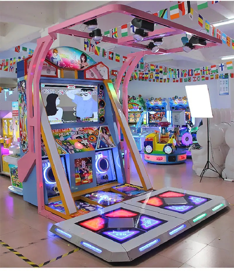 Huan-Wu-Shi-Ji-Dancing-machine-Amusement-Station-coin-operated-Video-Arcade-Music-games-Tomy-Arcade