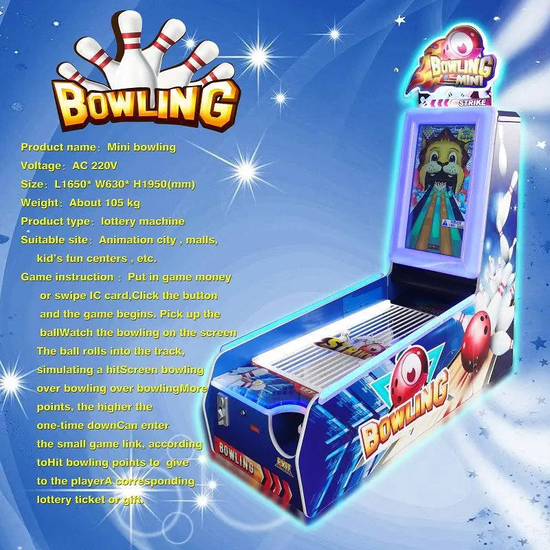 Kids-mini-bowling-sports-game-machine-Interactive-indoor-sports-games-Tomy-Arcade